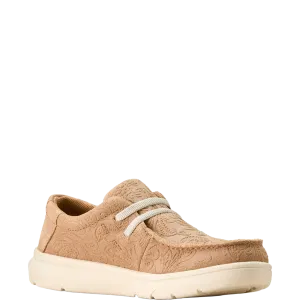 Ariat Girls Hilo Tan Floral Slip On Shoes 10053816