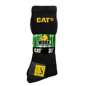 BAMBOO CREW SOCK - 3 PACK - CAT