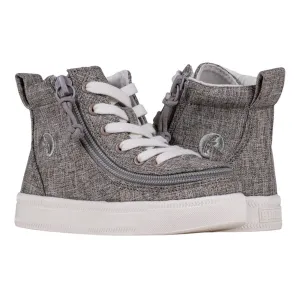 Billy Footwear (Toddlers) - High Top Linen Shoes Darker Grey Jersey CLEARANCE
