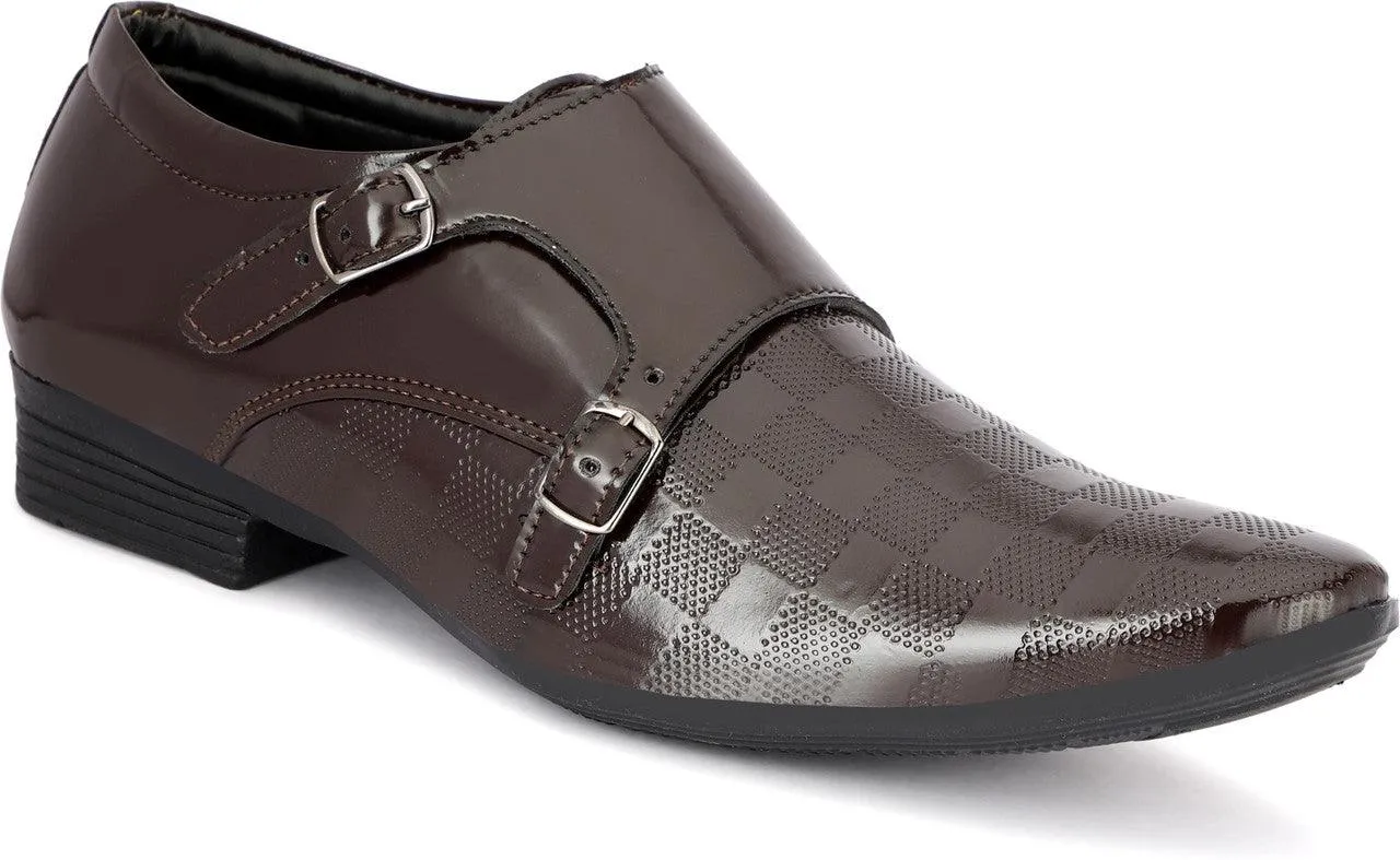 Buxton Monk Strap Formal Slip On Office and Party Wear Shoe for Men.