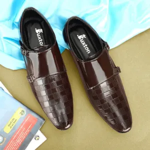 Buxton Monk Strap Formal Slip On Office and Party Wear Shoe for Men.