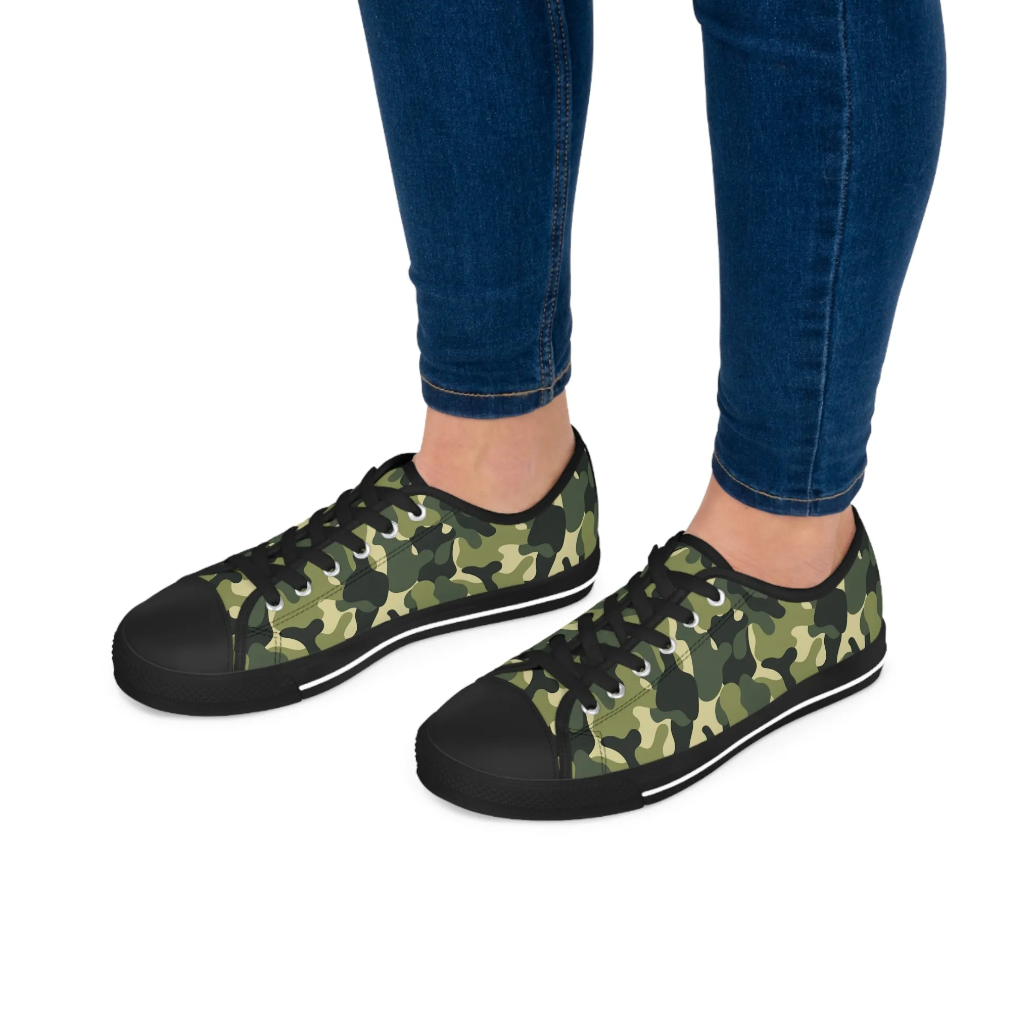 Camo no 5  Women's Low Top Sneakers