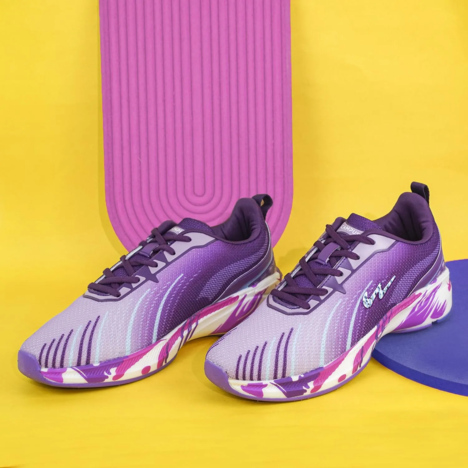 Campus Women's Camp Streak PRPL/Mauve Running Shoes - 8UK 22L-132