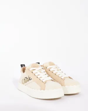 Chloé Beige Canvas Lauren Sneakers - 38
