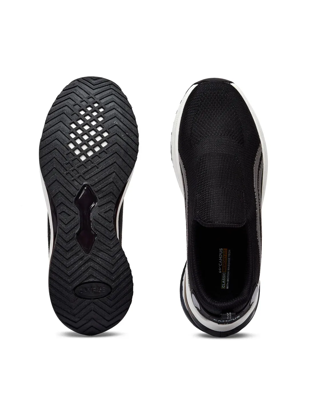 COVERT Black Men's Walking Shoes