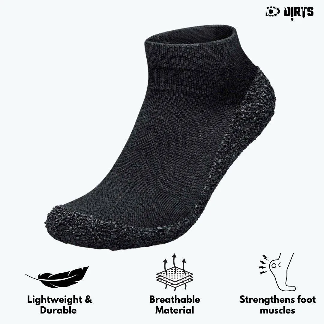 DIRTS Black Barefoot Sock Shoes (1 x Pair)