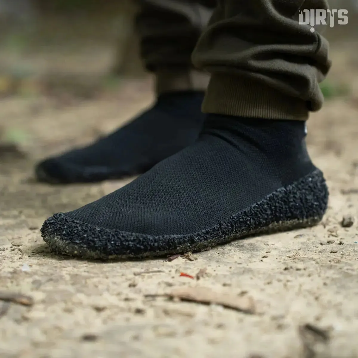 DIRTS Black Barefoot Sock Shoes (1 x Pair)