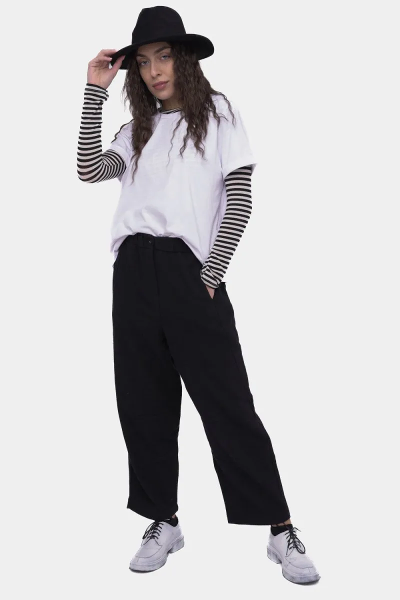 Elastic Waist Cotton Pant