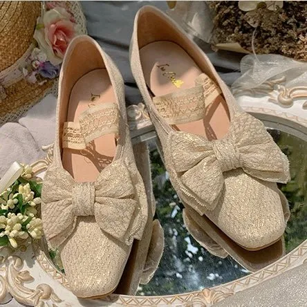 Elegant Golden Regency Heels - Lolita Shoes
