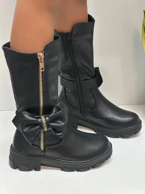 Girls Boots/Black-Cherry-5K