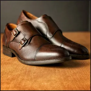 Hawthorn Double Monk Strap Captoe Dress Shoes