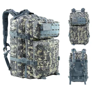 Hiking Poles Outdoor Sports Field Backpack Travel Camping Hiking Mountaineering Camouflage Blue