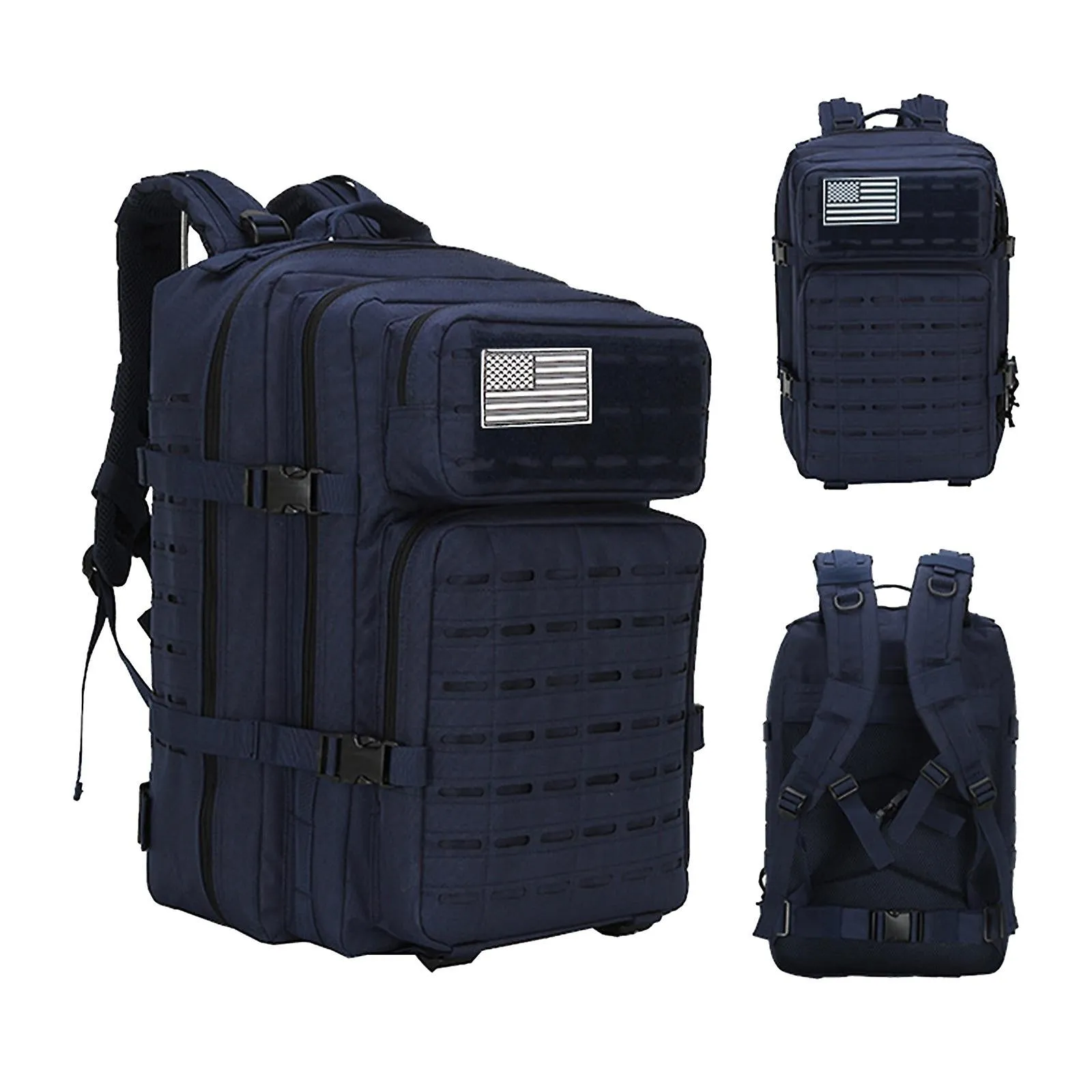 Hiking Poles Outdoor Sports Field Backpack Travel Camping Hiking Mountaineering Dark Blue