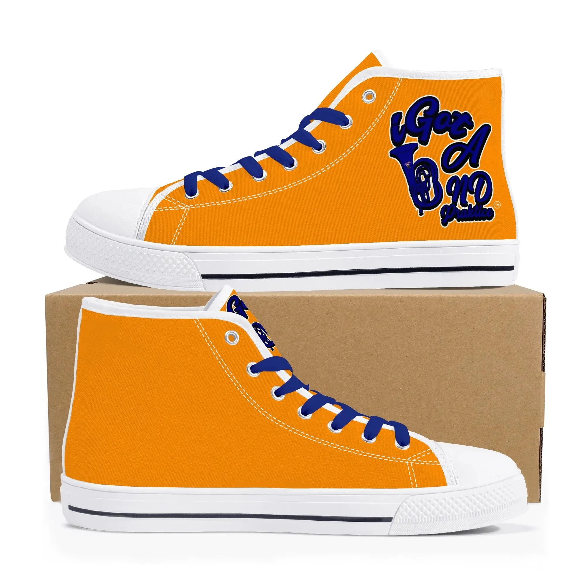 iGot Band Praktice Womens High Top Canvas Shoes - Customized Tongue