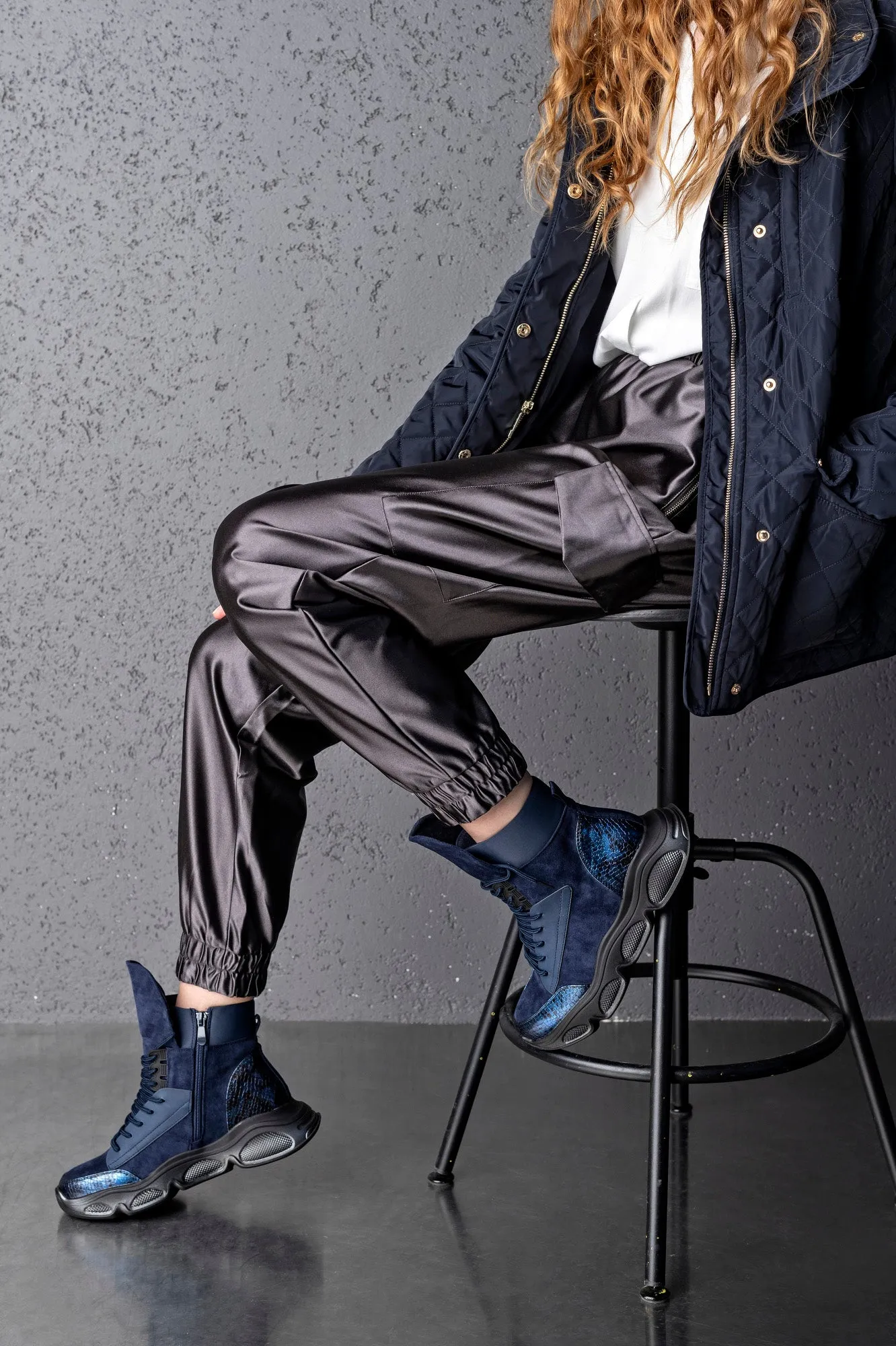 Lace up sneaker boots