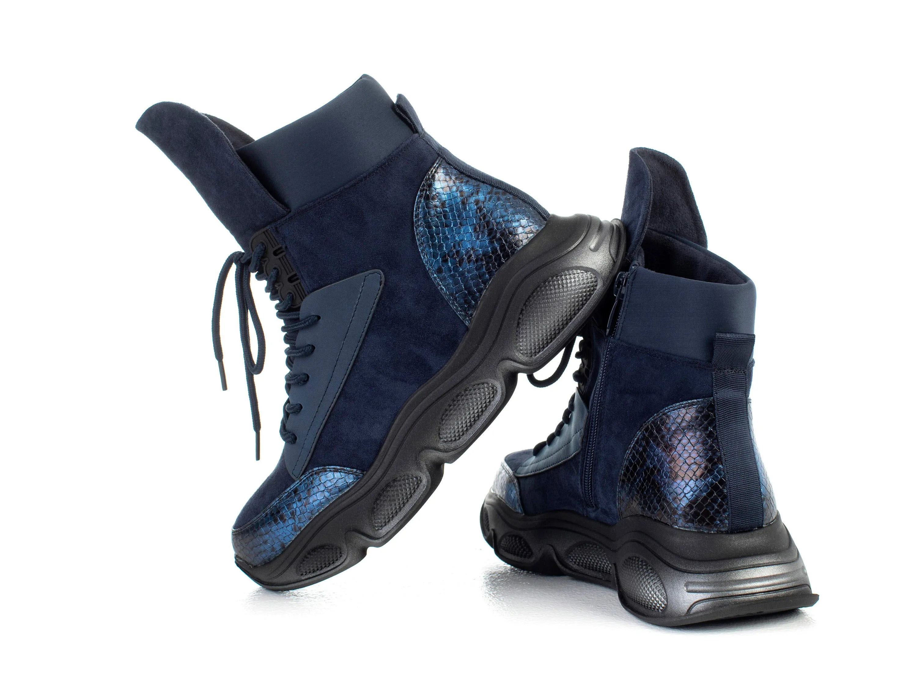 Lace up sneaker boots