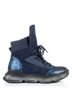 Lace up sneaker boots