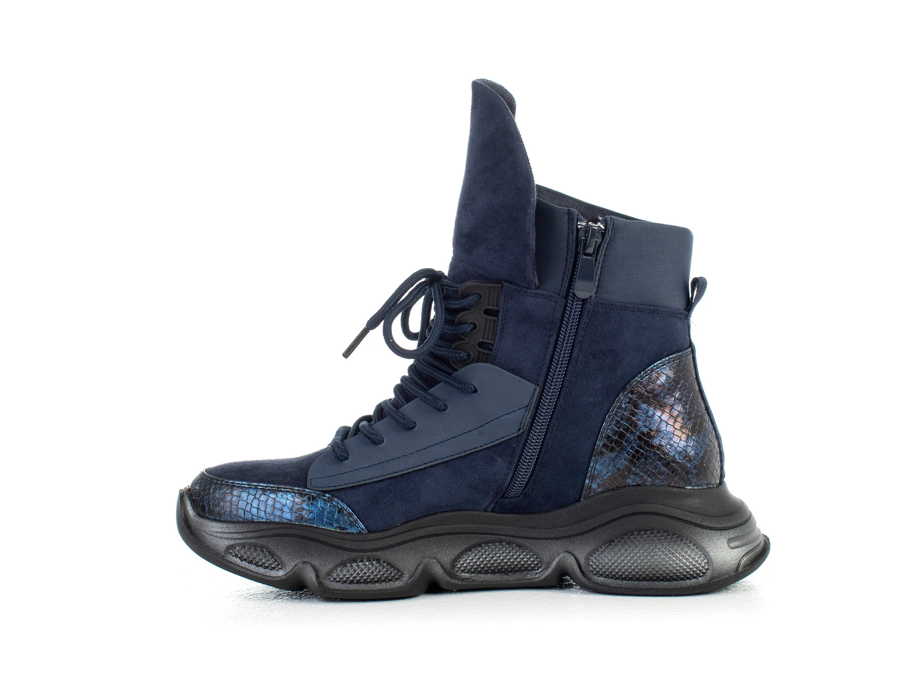 Lace up sneaker boots