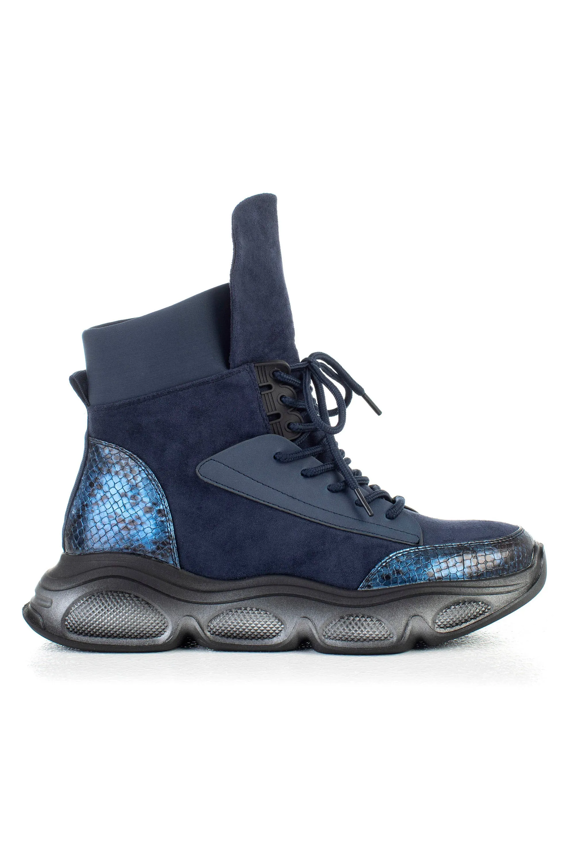 Lace up sneaker boots