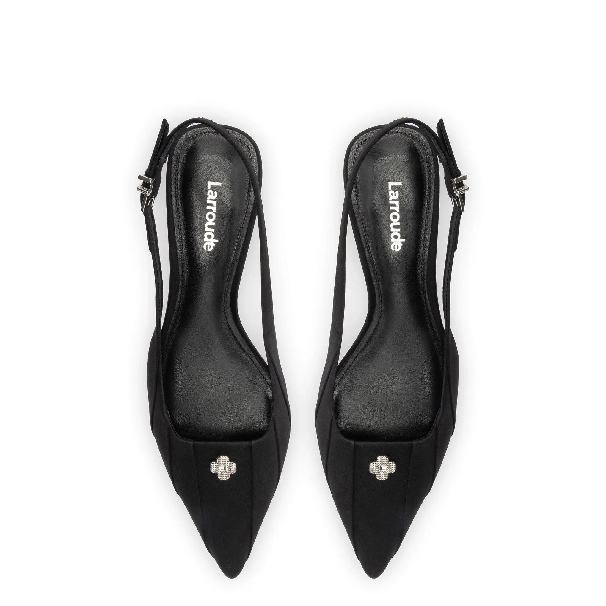 LARROUDÉ Maxine Pump In Black Fabric