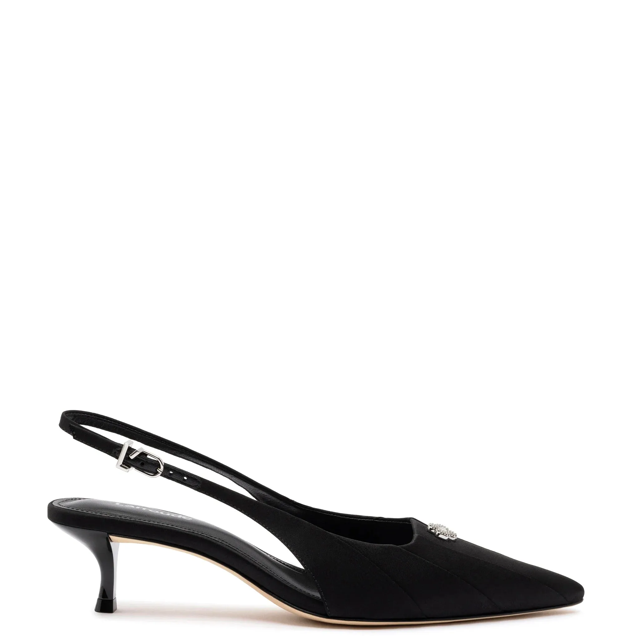 LARROUDÉ Maxine Pump In Black Fabric