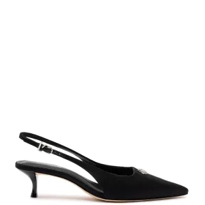 LARROUDÉ Maxine Pump In Black Fabric