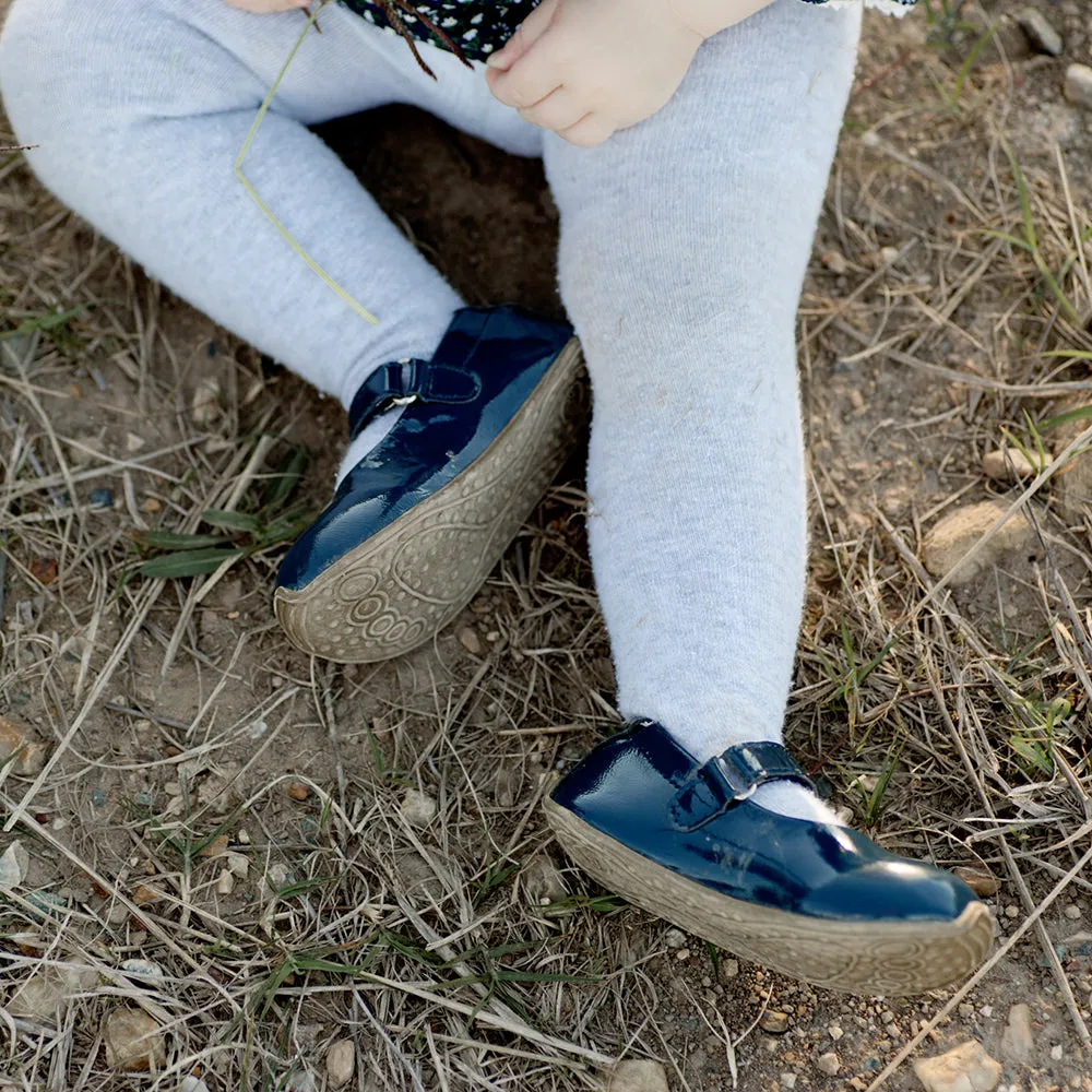 Mary-Jane Patent Leather Shoes - Navy
