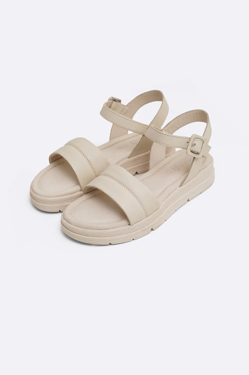 MEMORY FOAM LEATHER SANDALS