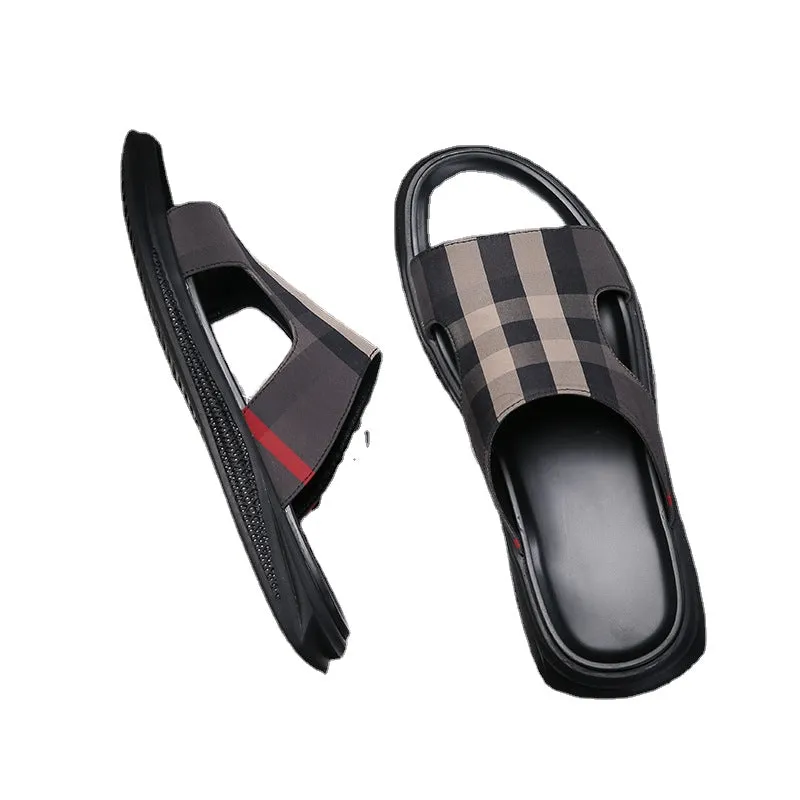 Men's shoes 2022 new summer home platform slippers men's Korean sandals casual wholesale wear beach shoes.