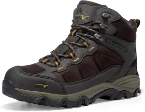Men'S Waterproof Hiking Boots Outdoor Mid Trekking Lightweight Mountaineering Shoes