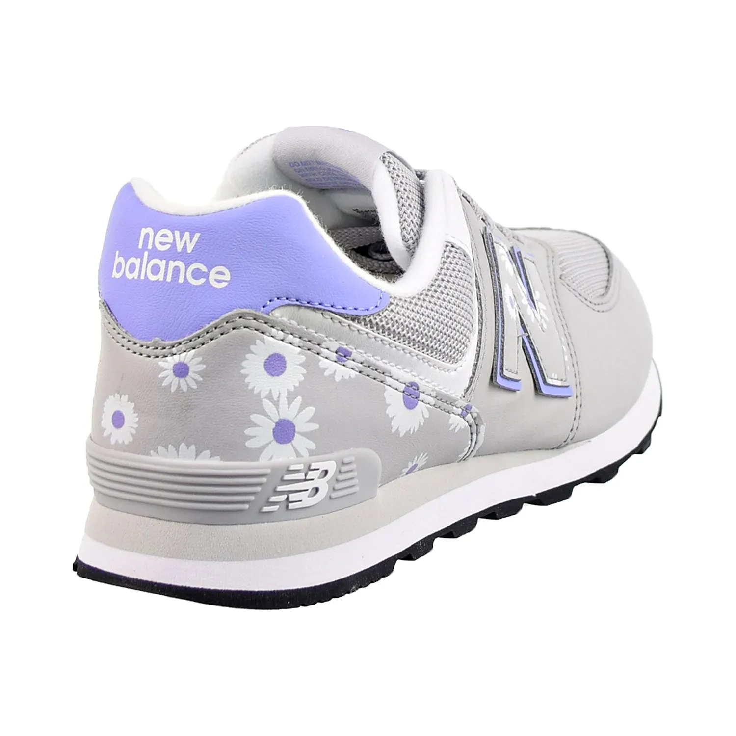 New Balance 574 Big Kids' Shoes Grey-Purple