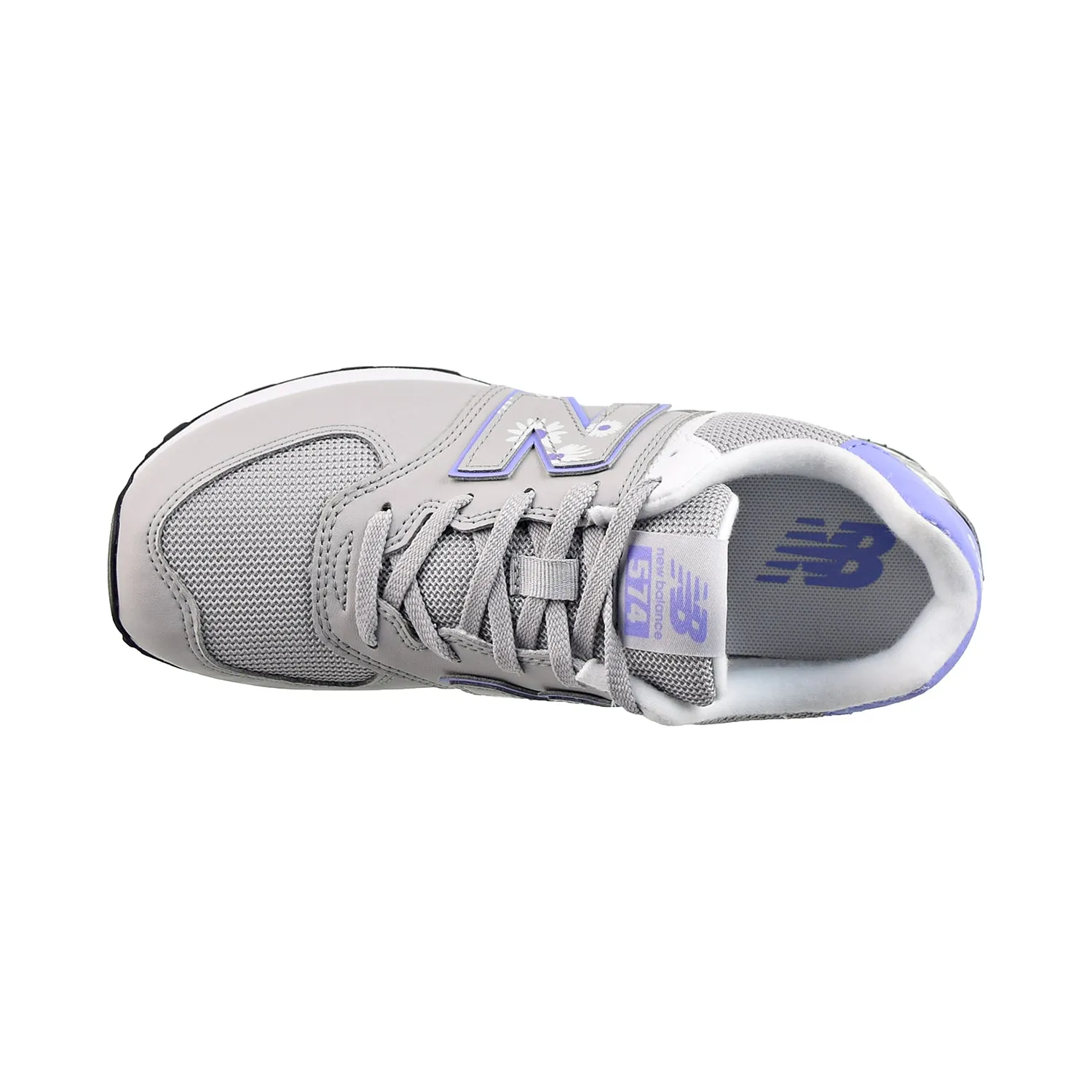 New Balance 574 Big Kids' Shoes Grey-Purple