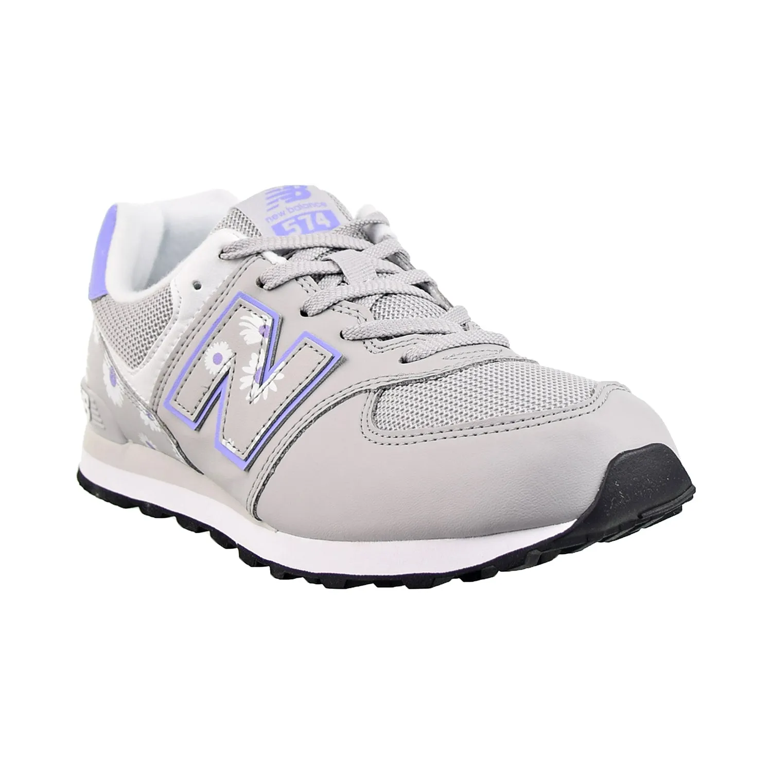New Balance 574 Big Kids' Shoes Grey-Purple
