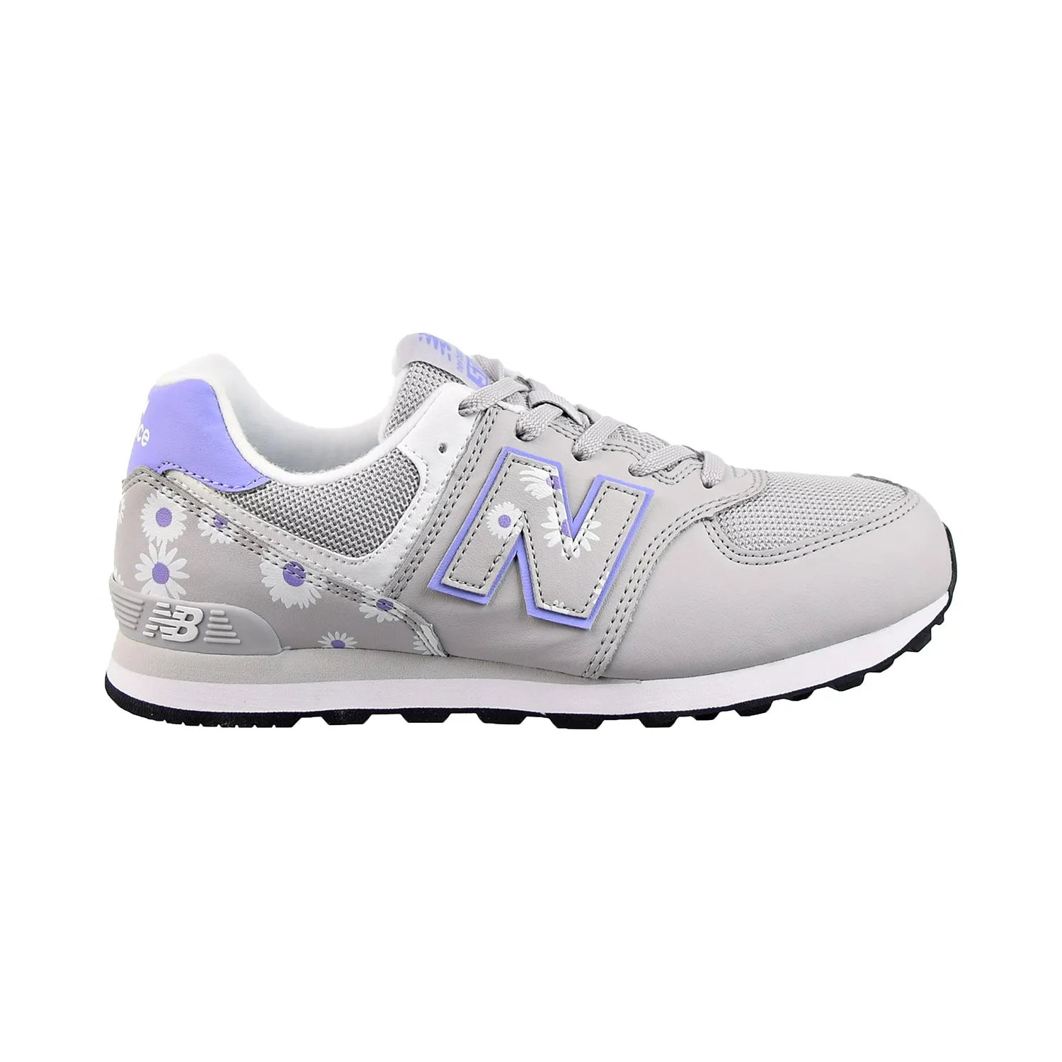 New Balance 574 Big Kids' Shoes Grey-Purple