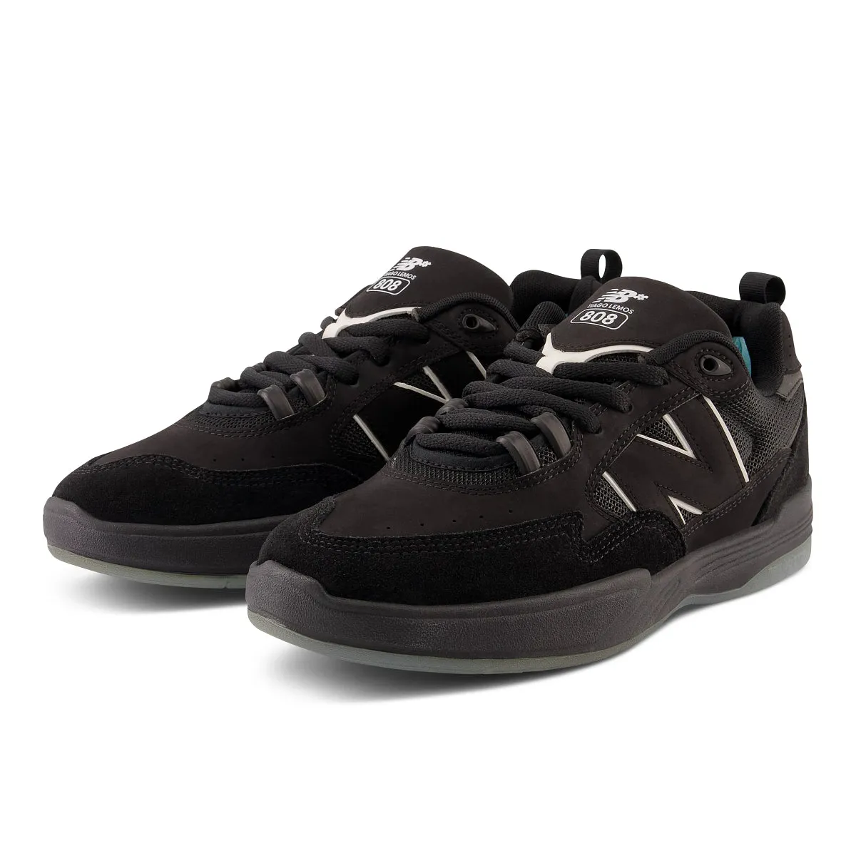 New Balance Numeric 808 Tiago Lemos Skateboard Shoe - Black/Black