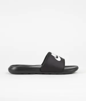 Nike SB Victori One Slides - Black / White - Black