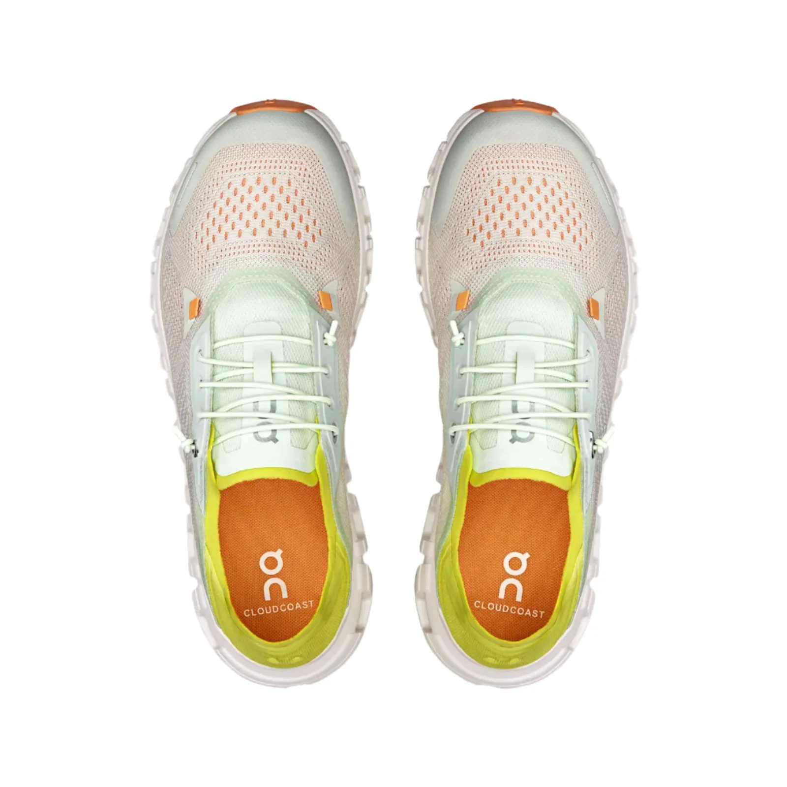 On Running Women's Cloud 6 Coast Sneaker in Aloe/Limelight