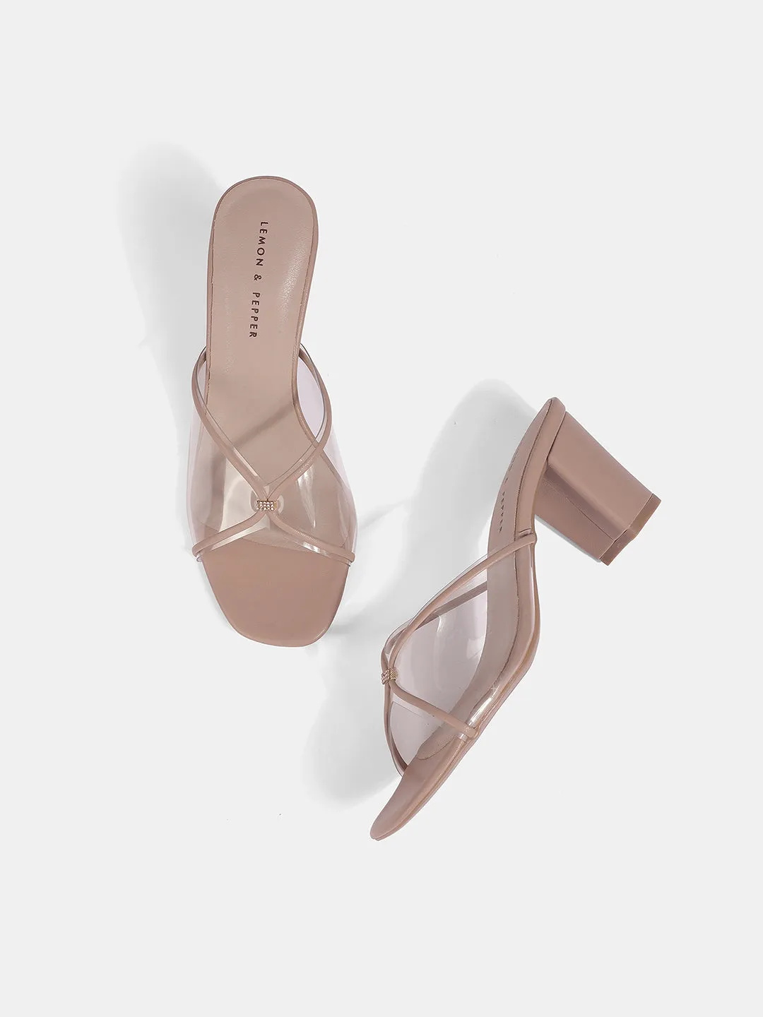 Party Wear Block Heel Slides