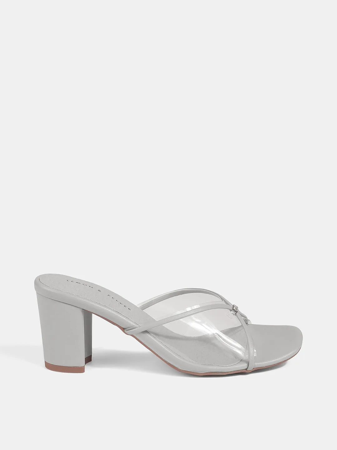 Party Wear Block Heel Slides