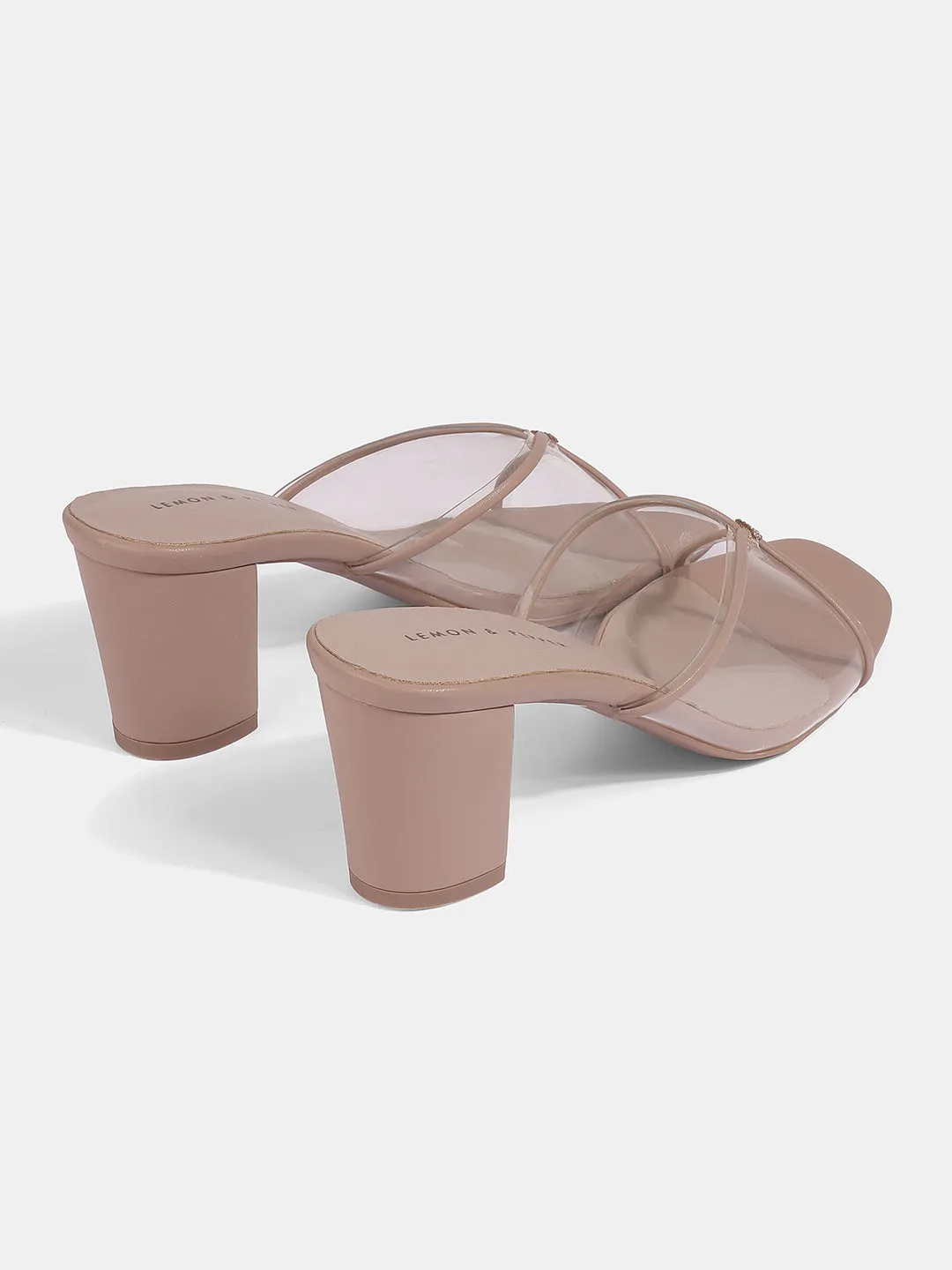 Party Wear Block Heel Slides