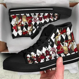 Queen of Hearts High Top Sneakers (JPSNH4W) and (JPSNH5)