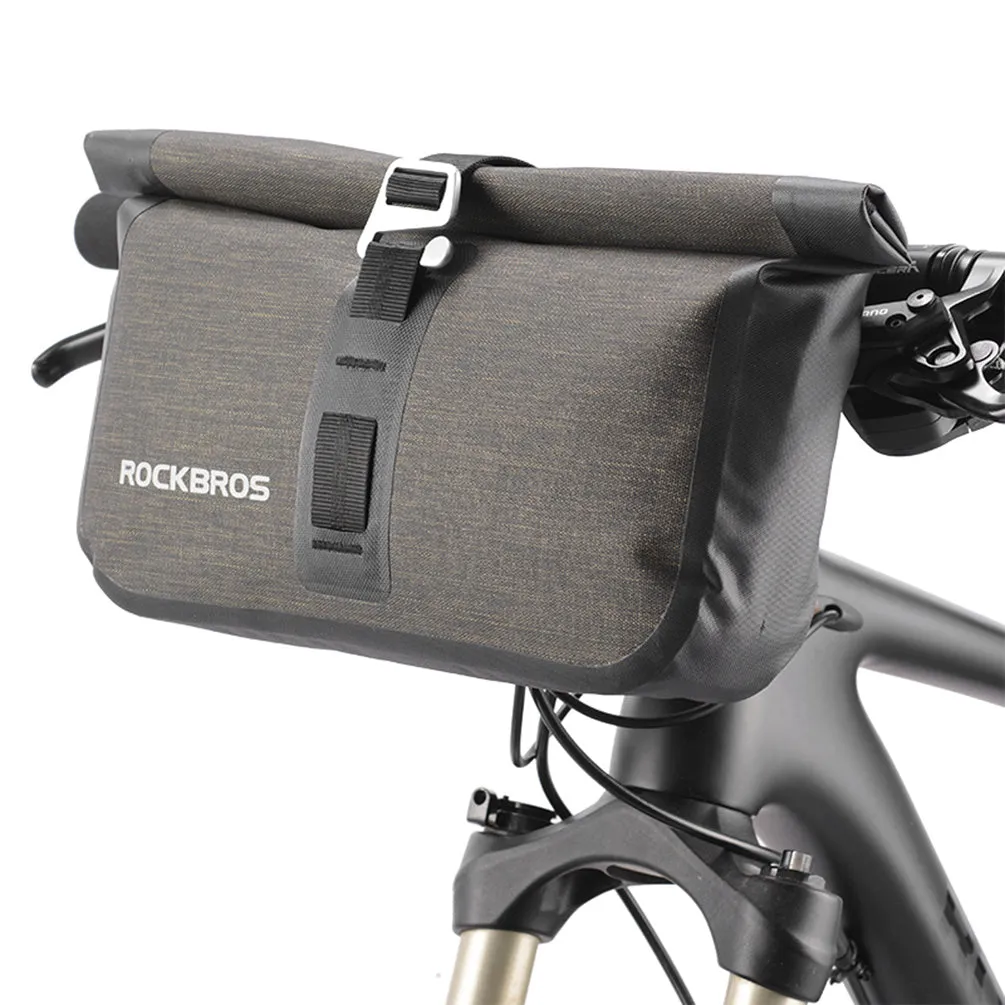 RockBros Roll Handlebar Bag: Large Capacity Top Tube Frame Bag (5-6L)