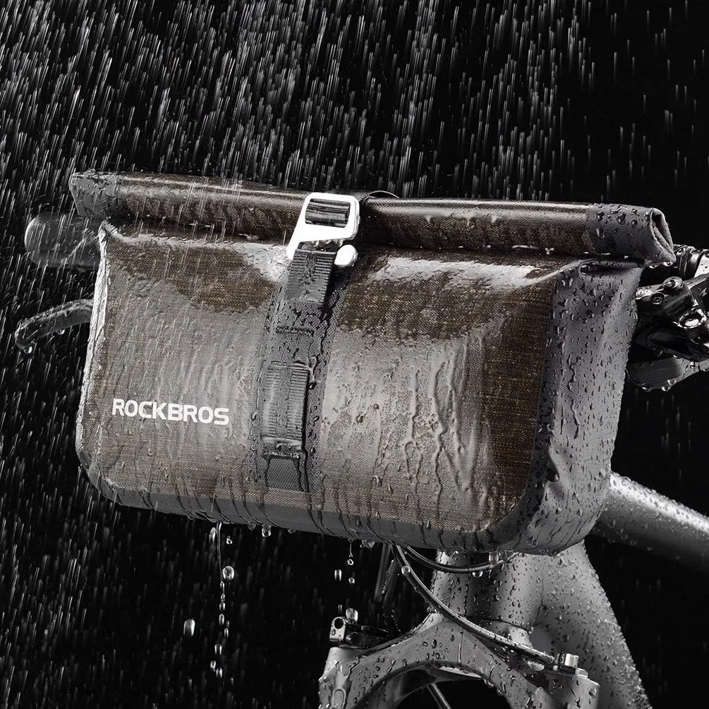 RockBros Roll Handlebar Bag: Large Capacity Top Tube Frame Bag (5-6L)