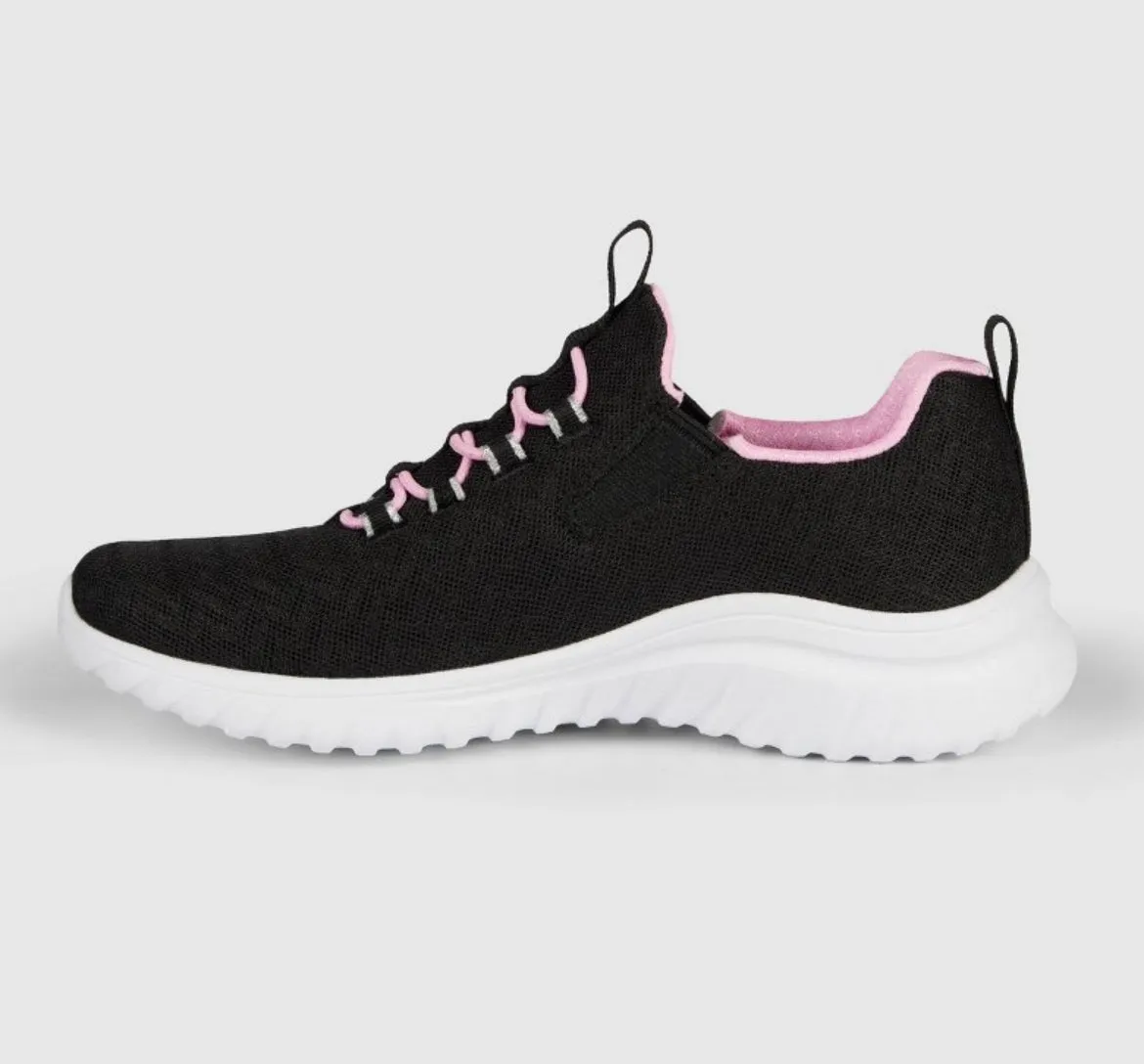 S Sport by Skechers Girls Vana Black Sneakers with Memory Foam Size-1 92177