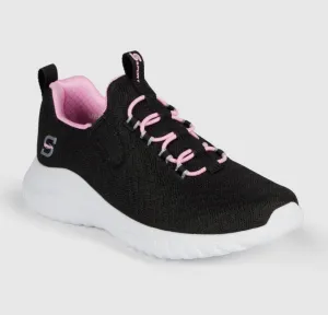 S Sport by Skechers Girls Vana Black Sneakers with Memory Foam Size-1 92177