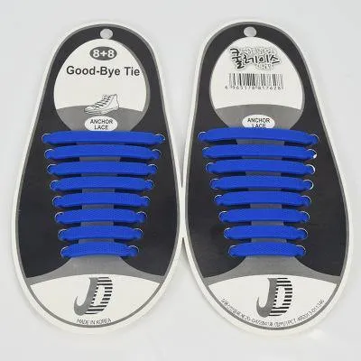 Silicone Elastic Shoe Laces (16 Pcs)