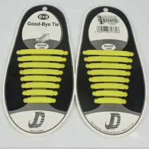 Silicone Elastic Shoe Laces (16 Pcs)