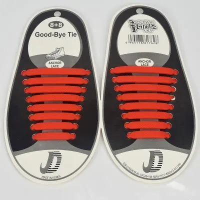 Silicone Elastic Shoe Laces (16 Pcs)