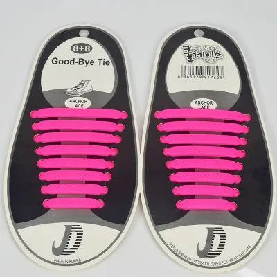 Silicone Elastic Shoe Laces (16 Pcs)