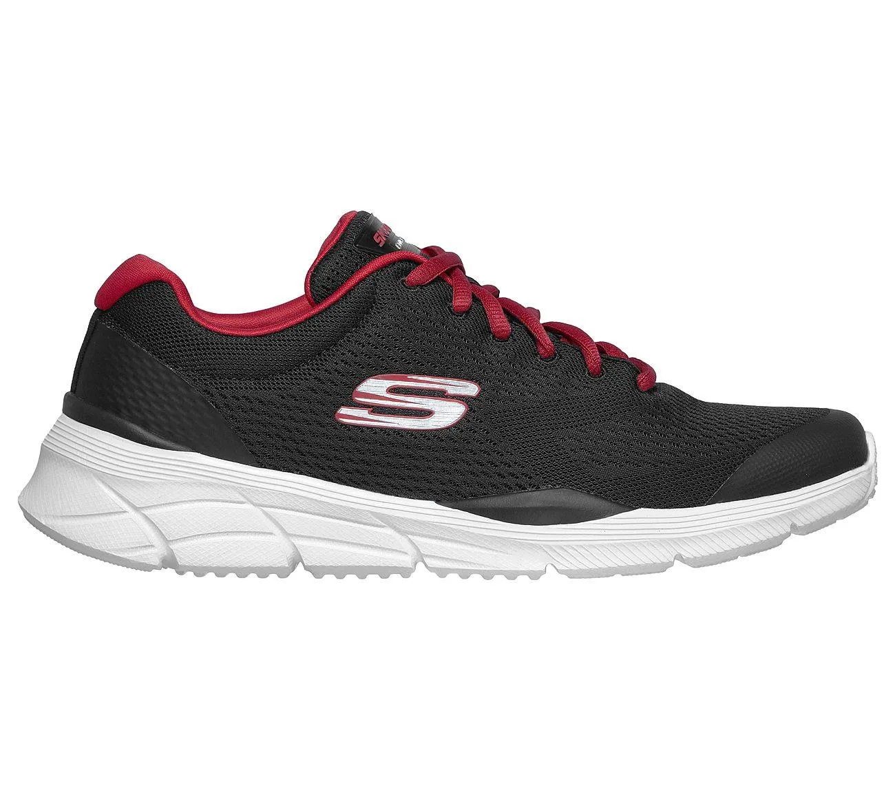 SKECHERS Men's Relaxed Fit Equalizer 4.0 - Generation shoes in Black/Red